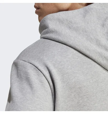 Худи мужское Adidas Essentials French Terry Big Logo Hoodie Grey Ic9364
