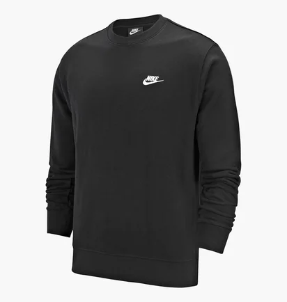 Свитшот мужской Nike M Nsw Club Crw Ft Black BV2666-010