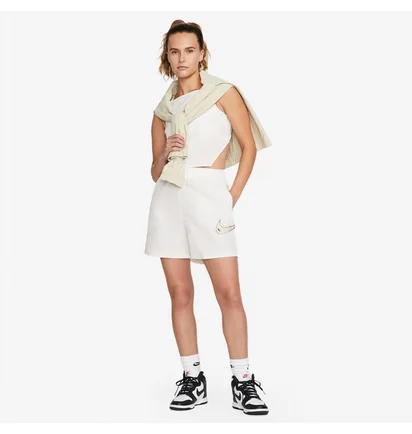 Шорты женские Nike Sportswear Swoosh Woven Easy Shorts White Dm6752-030