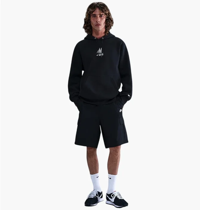 Худі чоловіче Nike Club Run Reiss Black HV1216-010
