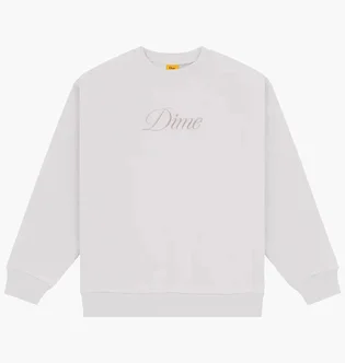 Свитшот унисекс Dime Cursive Logo Grey DIMESP24D213CEM