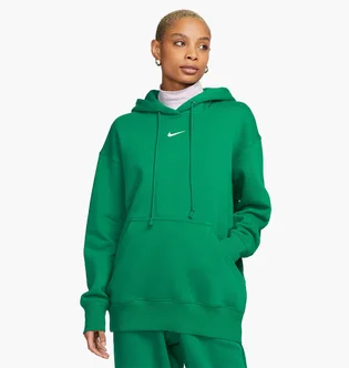 Худи женское Nike Sportswear Phoenix Fleece Oversized Pullover Hoodie Green Dq5860-365
