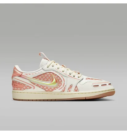 Кросівки жіночі Air Jordan 1 Low White/Pink HQ2186-180