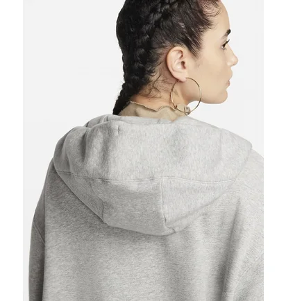 Толстовка женская Nike Sportswear Phoenix Fleece Oversized Full-Zip Hoodie Grey Dq5758-063