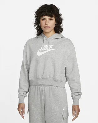 Худи женское Nike Sportswear Club Fleece Crop Hoodie Grey Dq5850-063