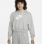Худи женское Nike Sportswear Club Fleece Crop Hoodie Grey Dq5850-063