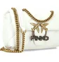 Сумка жіноча Pinko Leather Messenger Bag Love Mini Puff Jewel - Crossbody Bag White 1P222X-Y6Y3