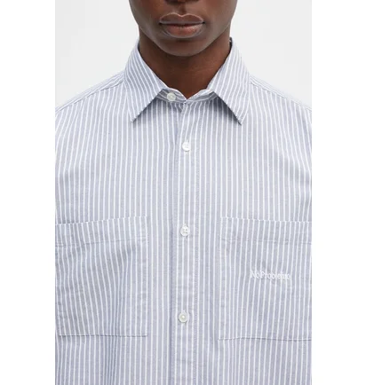 Сорочка чоловіча No Problemo Oxford Stripe Ls Light Blue NP401021201
