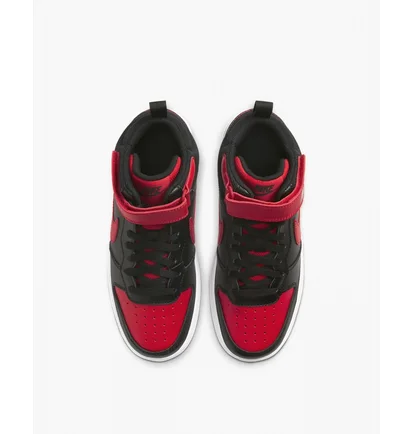 Кроссовки детские Nike Court Borough Mid 2 (Gs) Black/Red Cd7782-003