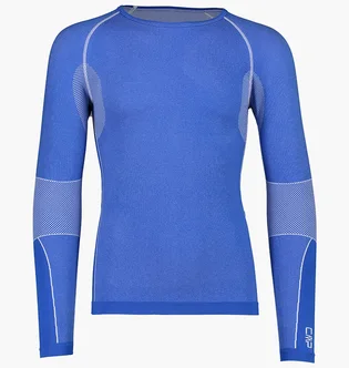 Лонгслів чоловічий CMP Seamless Sweat Blue 3Y97800-N913