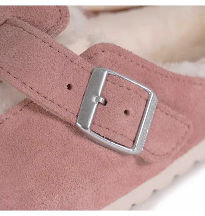 Тапочки женские Birkenstock Boston Shearling Pink 1023292