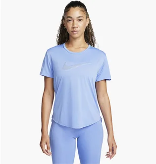 Футболка женская Nike Womens Dri-Fit Swoosh T-Shirt Light Blue FB4696-450