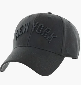 Кепка унісекс 47 Brand New York Yankees Snap Script Black SSMSC17WBP-BKB