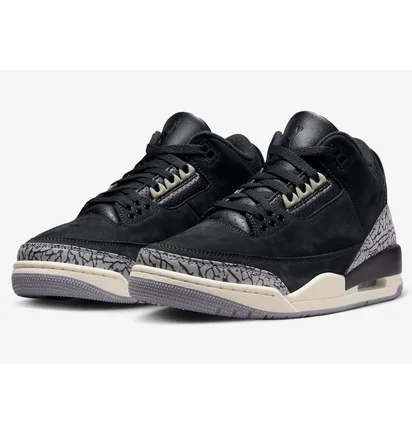 Кроссовки женские Air Jordan 3 Retro Off Noir Black CK9246-001