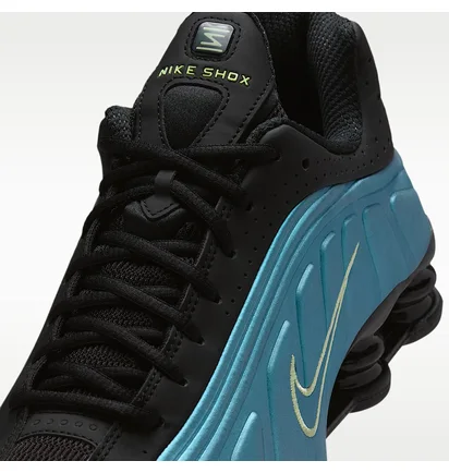 Кросівки чоловічі Nike Shox R4 Reflective Black/Turquoise IF4849-500