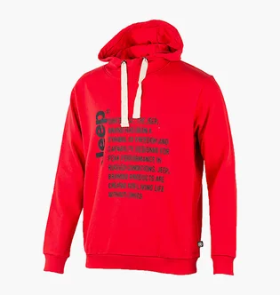 Худи мужское Jeep Hooded Sweatshirt Since 1941 Red O102569-R699