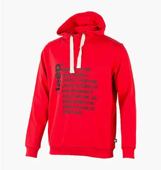 Худи мужское Jeep Hooded Sweatshirt Since 1941 Red O102569-R699