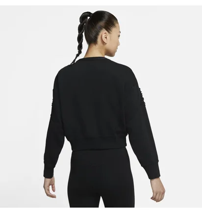 Світшот жіночий Nike Womens Cropped Fleece Training Crew Black DA0447-010