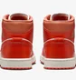 Кроссовки женские Air Jordan 1 Mid Orange/White BQ6472-108