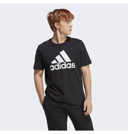 Футболка мужская Adidas Essentials Single Jersey Big Logo Tee Black Ic9347