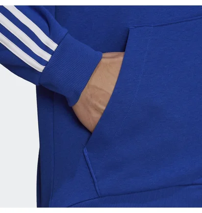 Толстовка мужская Adidas Essentials Fleece 3-Stripes Full-Zip Hoodie Blue H12181
