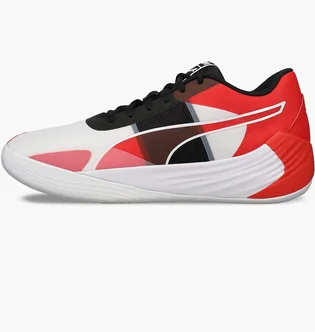 Кроссовки мужские Puma Fusion Nitro Team Basketball Shoes White/Red 377035-02