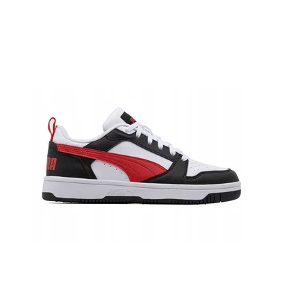 Кроссовки детские Puma Rebound V6 Lo White/Black 393833-04