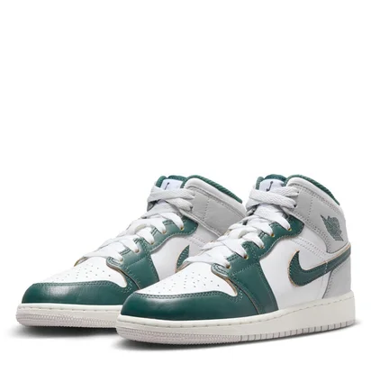 Кроссовки детские Air Jordan 1 Mid Se White/Grey FQ8088-103