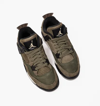 Кроссовки детские Air Jordan 4 Retro Se Craft Medium Olive FB9928-200