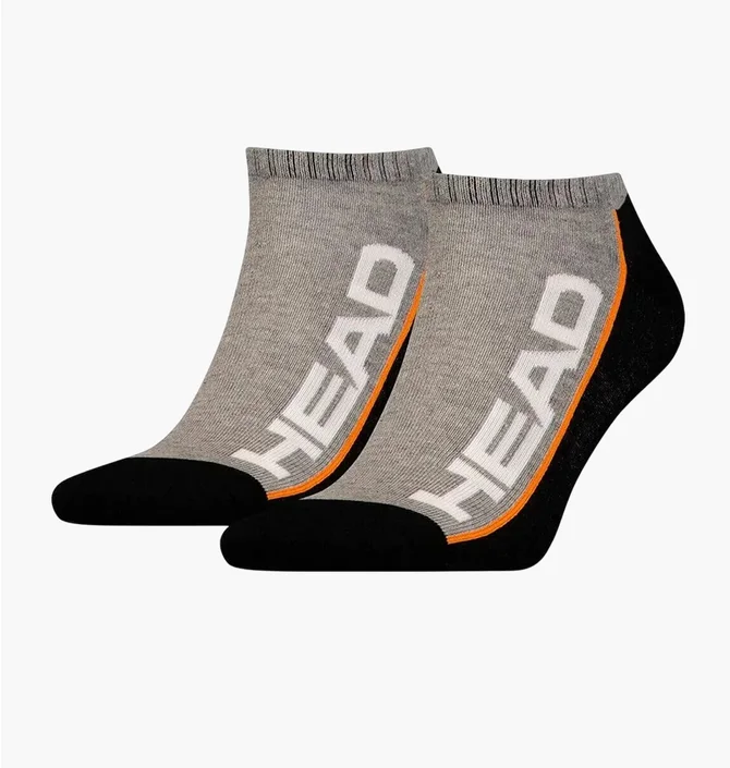 Шкарпетки унісекс HEAD Stripe Sneaker Grey/Black (2 пари) 781008001-235