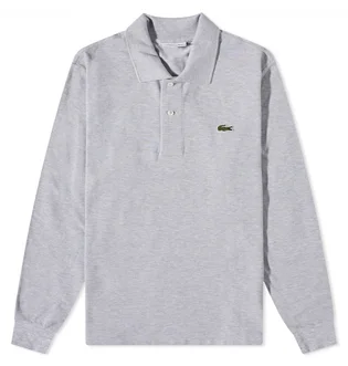 Кофта мужская Lacoste Long Sleeve Classic Pique Polo Grey L1313-CCA