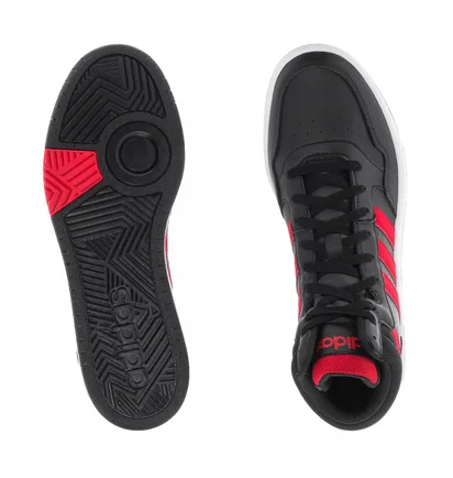 Кроссовки мужские Adidas Hoops 3.0 Mid Black ID9835
