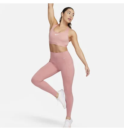 Лосины женские Nike W Dri-Fit Go Hr Tght Pink DQ5668-618