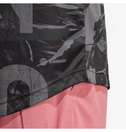 Поло мужское Adidas Club Graphic Polo Grey HS3242