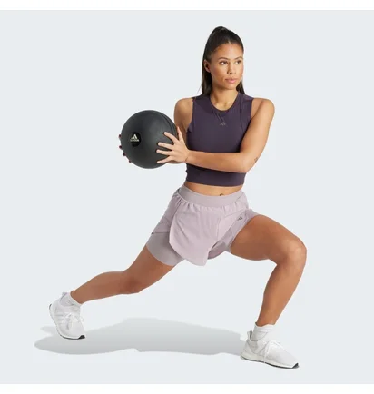 Топ женский Adidas Hiit Crop Heat.Rdy Tank Top Violet IQ1763