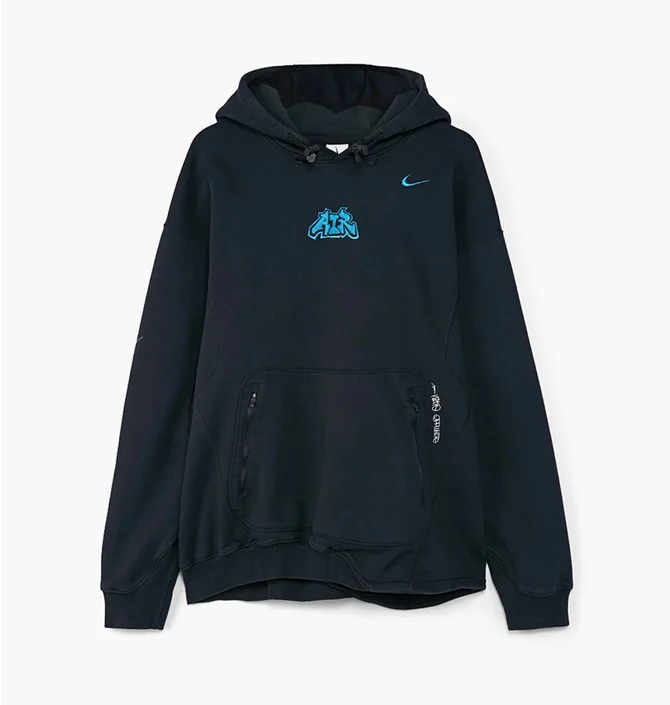 Худи мужское Nike Fleece Hoodie X Off-White Black DN1759-010