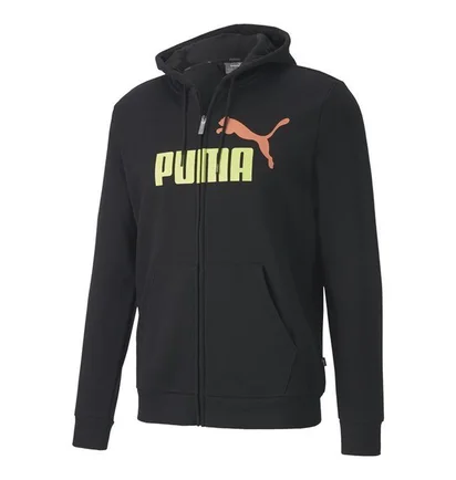 Толстовка чоловіча Puma Essentials 2 Col Fz Hoodie Fleece Black 583715-51