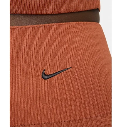Штаны женские Nike Sportswear Chill Knit Tight High-Waisted Sweater Flared Pants Orange FN4685-825