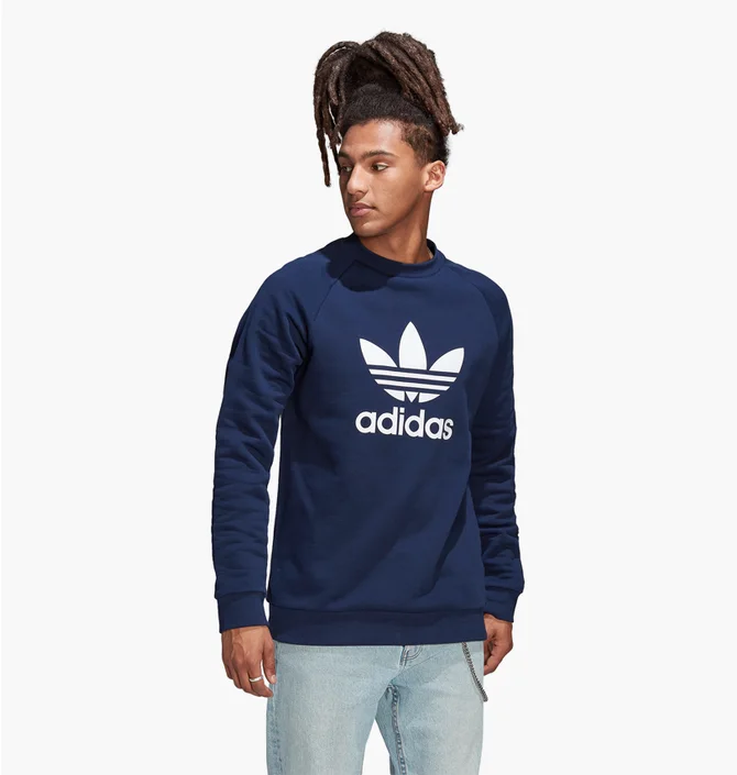 Свитшот мужской Adidas Adicolor Classics Trefoil Crewneck Sweatshirt Black Hk5294