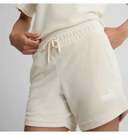 Шорты женские Puma Ess Elevated Shorts Beige 677946-87
