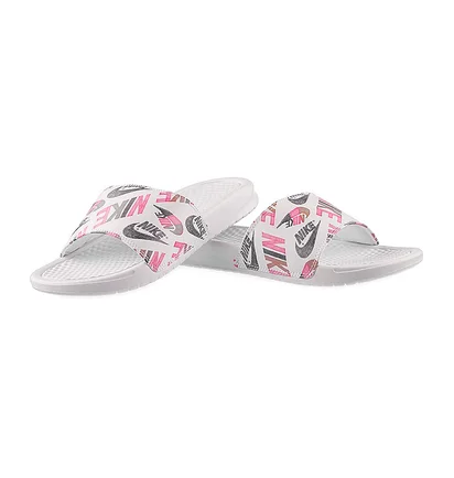 Тапочки жіночі Nike Benassi Jdi Print White 618919-119