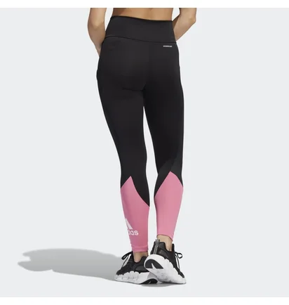 Лосины женские Adidas Designed 2 Move Big Logo Sport Tights Black Gt0172