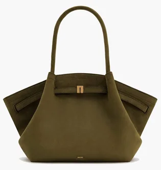Сумка жіноча JW PEI Hana Medium Faux Suede Tote Bag Olive BB2024BG92786JWP