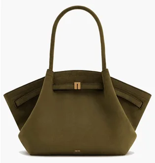 Сумка женская JW PEI Hana Medium Faux Suede Tote Bag Olive BB2024BG92786JWP