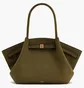 Сумка жіноча JW PEI Hana Medium Faux Suede Tote Bag Olive BB2024BG92786JWP