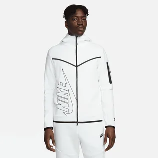 Толстовка мужская Nike M Nsw Tch Flc Hoodie Fz Wr Gr White FJ5334-121