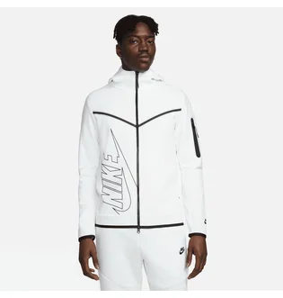 Толстовка мужская Nike M Nsw Tch Flc Hoodie Fz Wr Gr White FJ5334-121