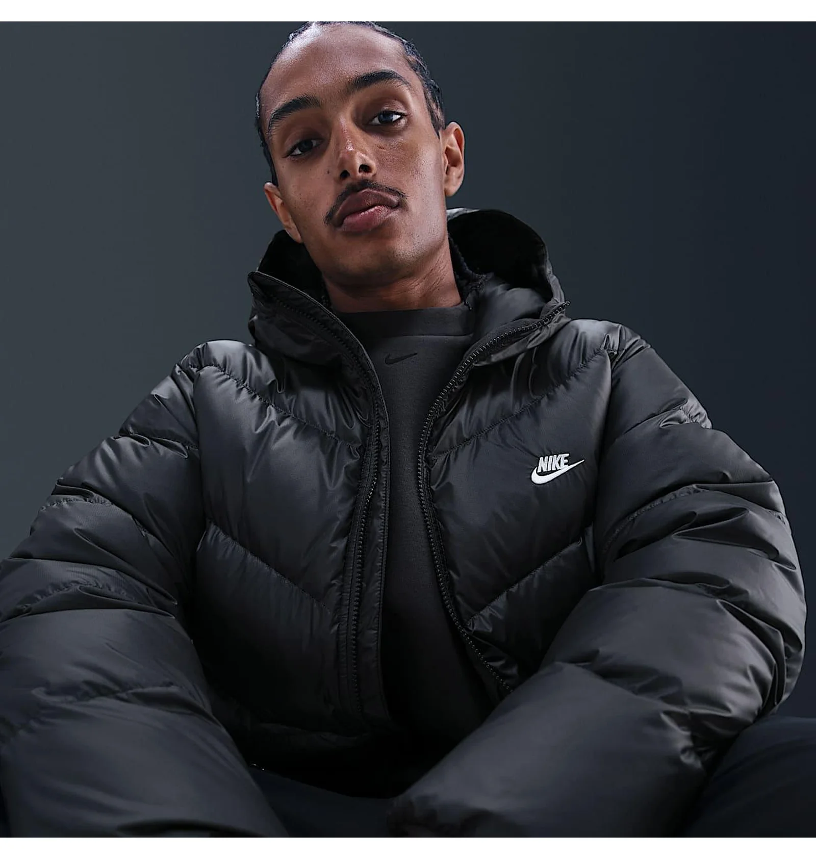 ᐉ Пуховик мужской Nike Nk Windrunner Stmnt Dwn Jkt Grey HQ7790