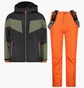 Спортивний костюм дитячий CMP Set Jacket And Pant Black/Orange 33W0024-U423