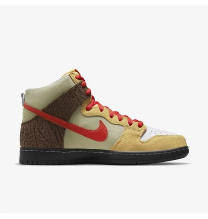 Кросівки унісекс Nike Sb Dunk High Color Skates Kebab And Destroy White/Brown Cz2205-700
